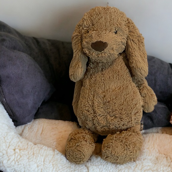 Jellycat Toys Jellycat Bashful Puppy Dog Plush Toffee Tan Stuffed
